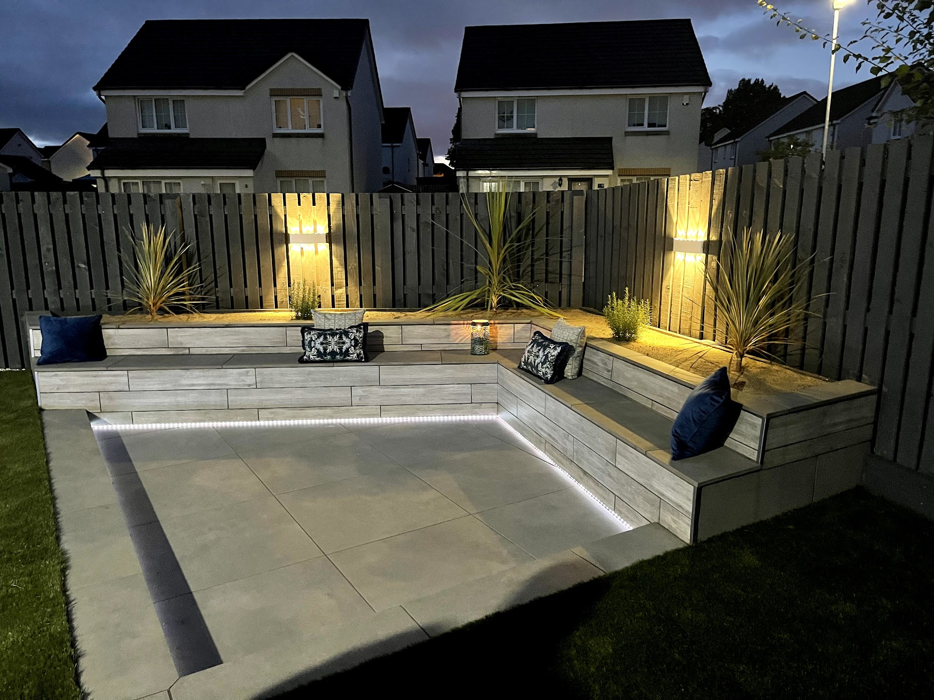 outdoor seating area