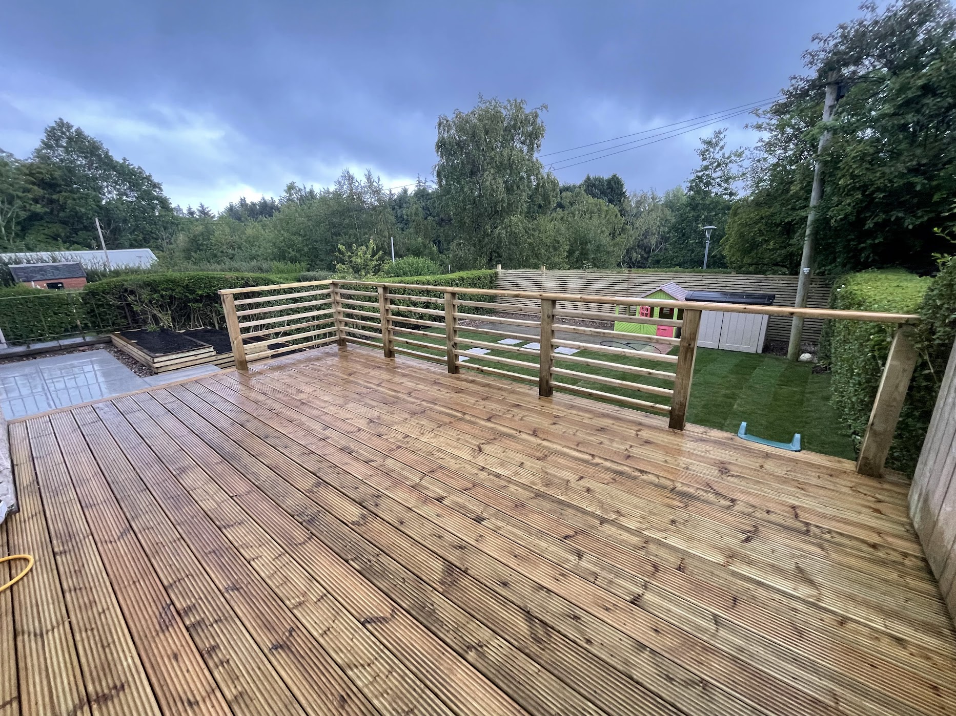 wooden decking